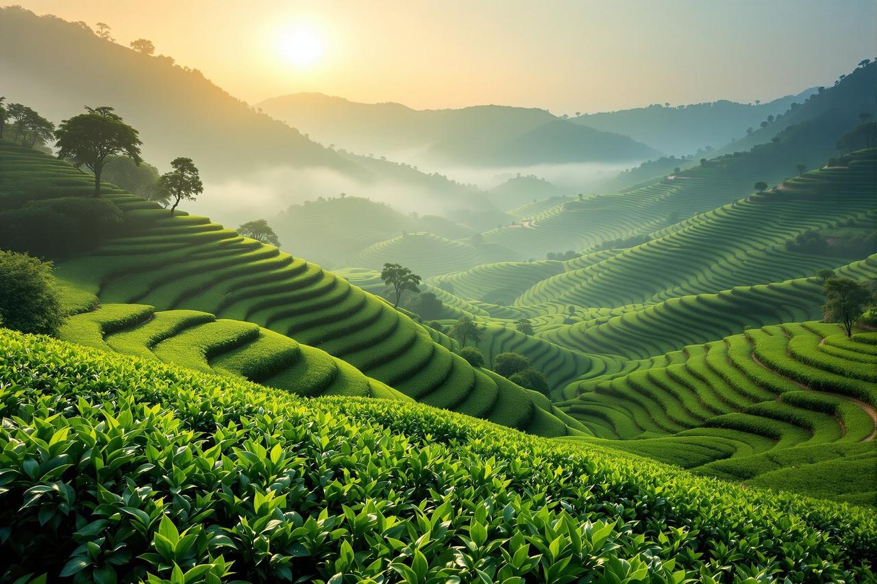 《茶香里的中国》剧照 - 茶园风光